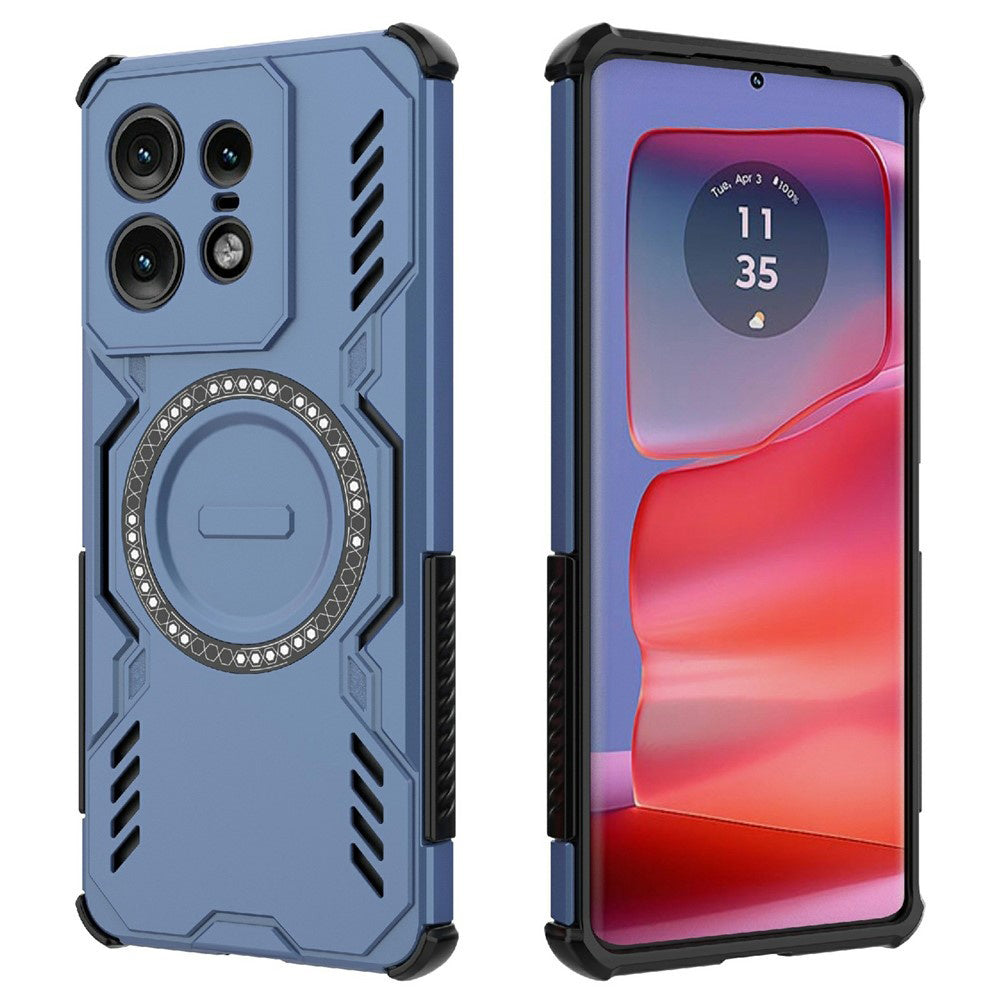 TechSuit Husa de protectie Techsuit ArmorMag compatibil cu Motorola Edge 50 Pro, Albastru – imagine 2