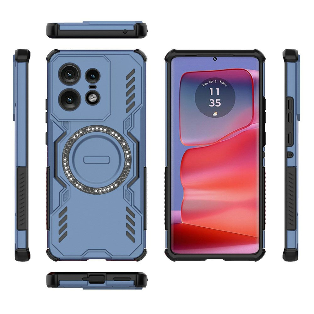 TechSuit Husa de protectie Techsuit ArmorMag compatibil cu Motorola Edge 50 Pro, Albastru – imagine 3