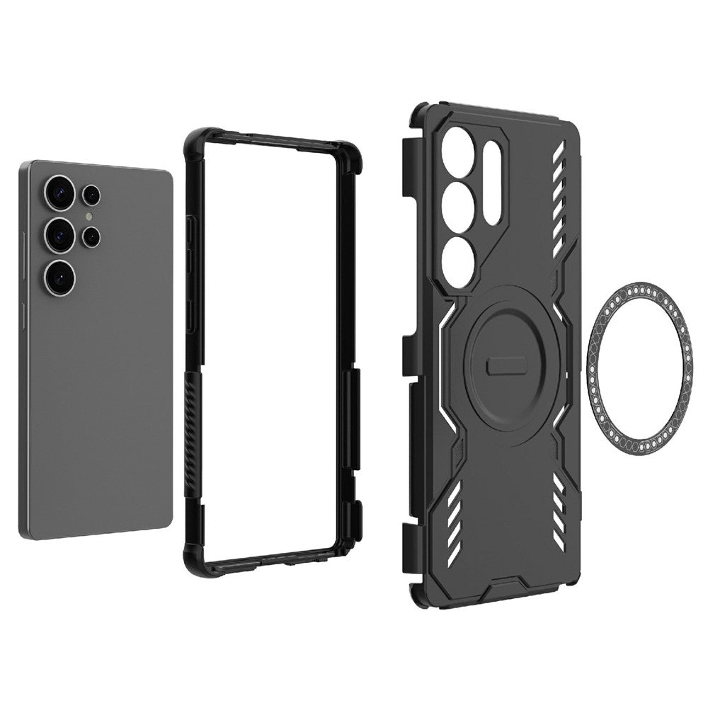 TechSuit Husa de protectie Techsuit ArmorMag compatibil cu Samsung Galaxy S25 Ultra, Albastru – imagine 5