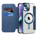Techsuit - SmartMag Book Case - iPhone 14 Plus - Blue
