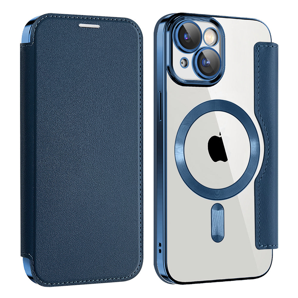 Techsuit - SmartMag Book Case - iPhone 15 - Blue