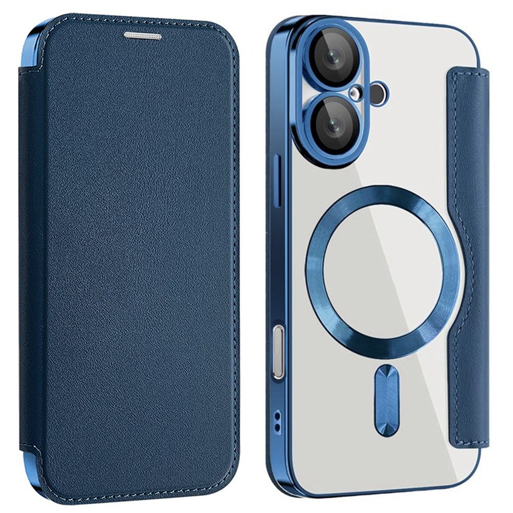 Techsuit - SmartMag Book Case - iPhone 16 Plus - Blue