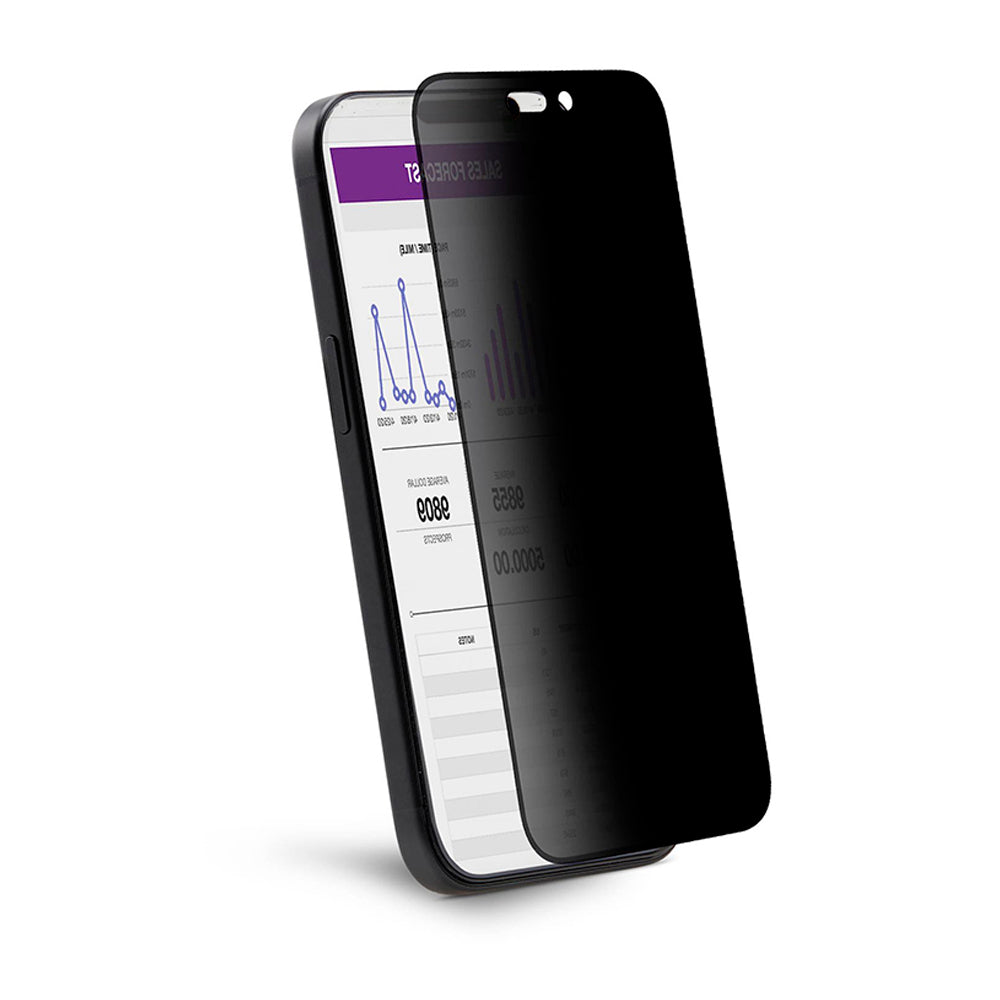 ANANK - 2.5D 1X Reinforced 360° Privacy Screen Protector - iPhone 16 - Black