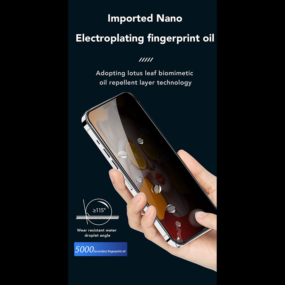 ANANK - 2.5D Privacy Screen Protector - iPhone 15 Pro - Black