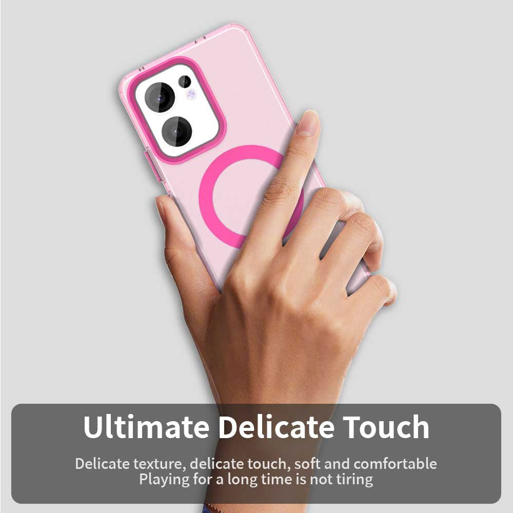 TechSuit Husa de protectie Techsuit CandyCase MagSafe compatibil cu Oppo Reno13 F 4G / Reno13 F 5G / Reno13 FS 5G, Roz –