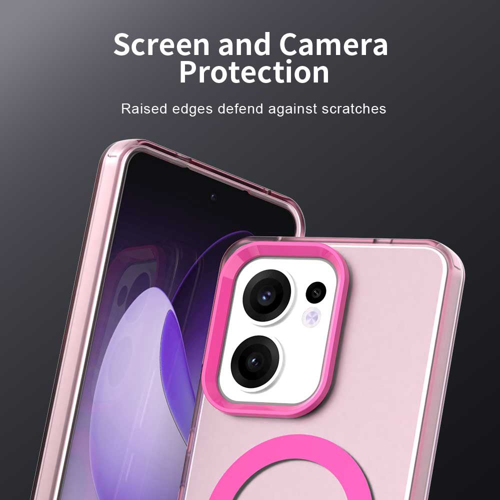 TechSuit Husa de protectie Techsuit CandyCase MagSafe compatibil cu Oppo Reno13 F 4G / Reno13 F 5G / Reno13 FS 5G, Roz –