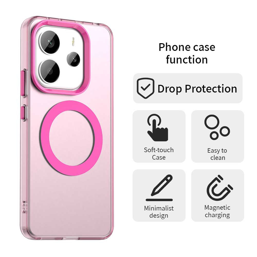 Techsuit - CandyCase MagSafe - Xiaomi Redmi Note 14 4G (Regional) - Pink