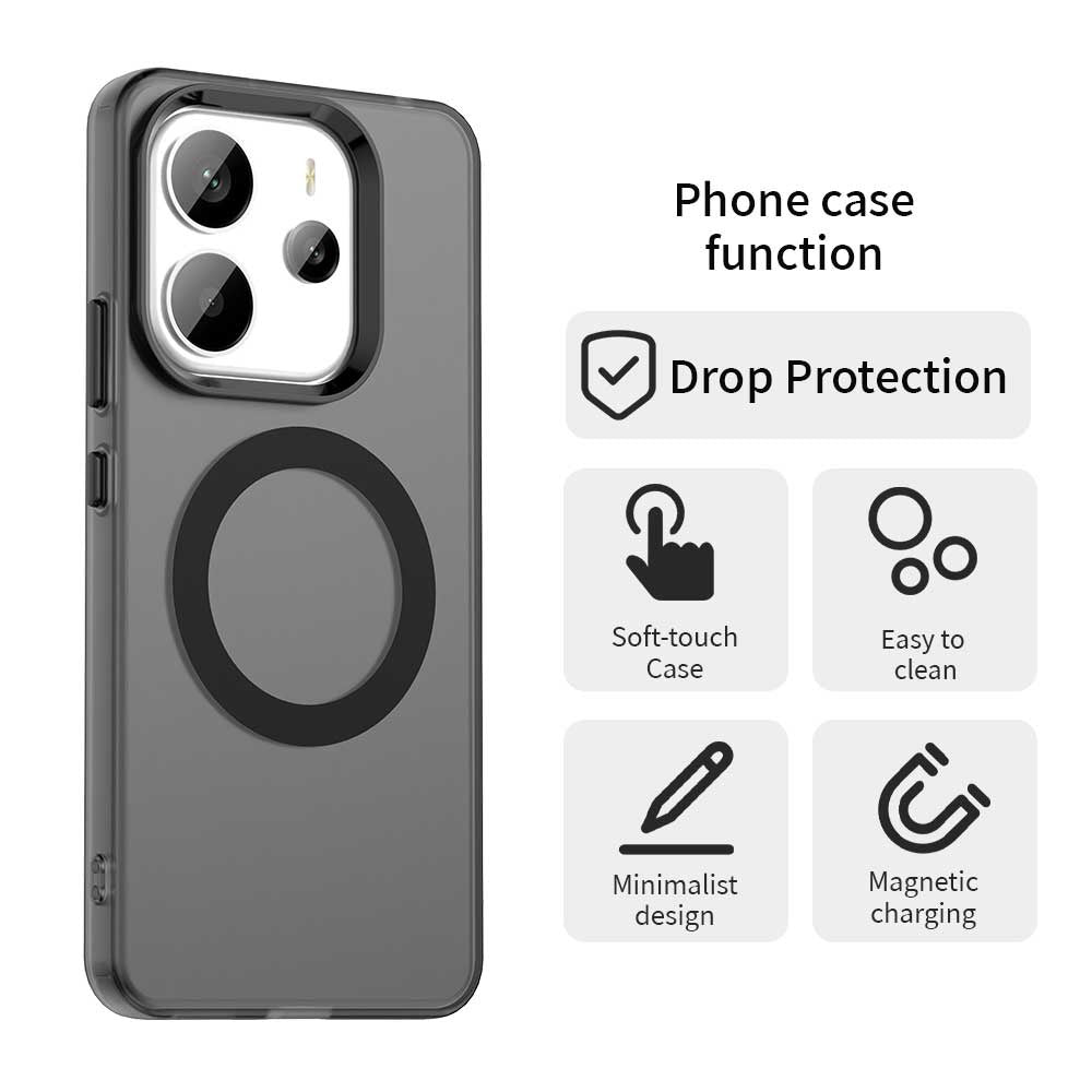 Techsuit - CandyCase MagSafe - Xiaomi Redmi Note 14 4G (Regional) - Black