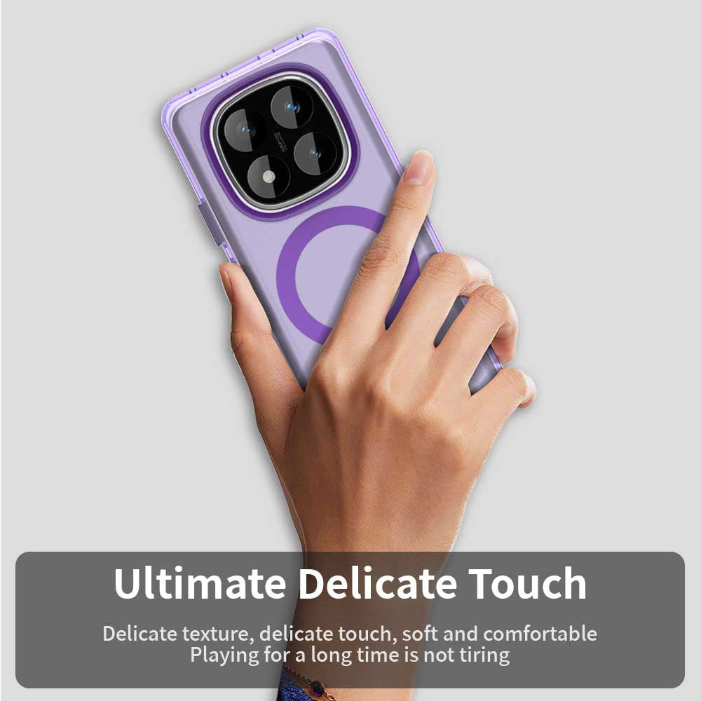 TechSuit Husa de protectie Techsuit CandyCase MagSafe compatibil cu Xiaomi Redmi Note 14 Pro 5G / Poco X7, Mov – imagine
