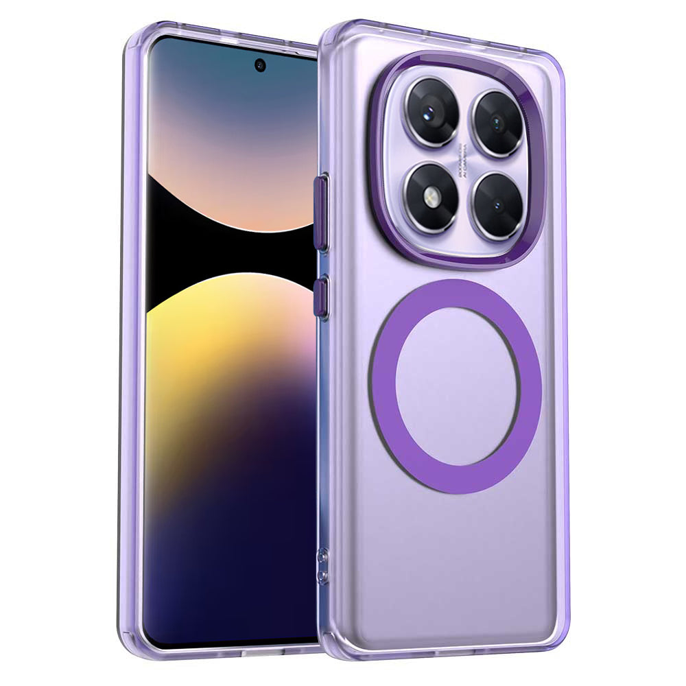 TechSuit Husa de protectie Techsuit CandyCase MagSafe compatibil cu Xiaomi Redmi Note 14 Pro 5G / Poco X7, Mov
