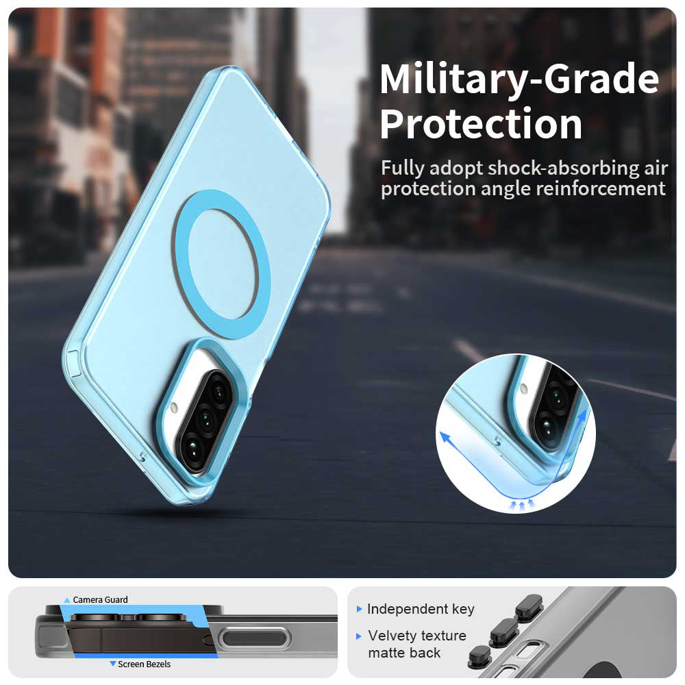 Techsuit - CandyCase MagSafe - Samsung Galaxy A17 5G / A17 4G / M17 / F17 - Blue