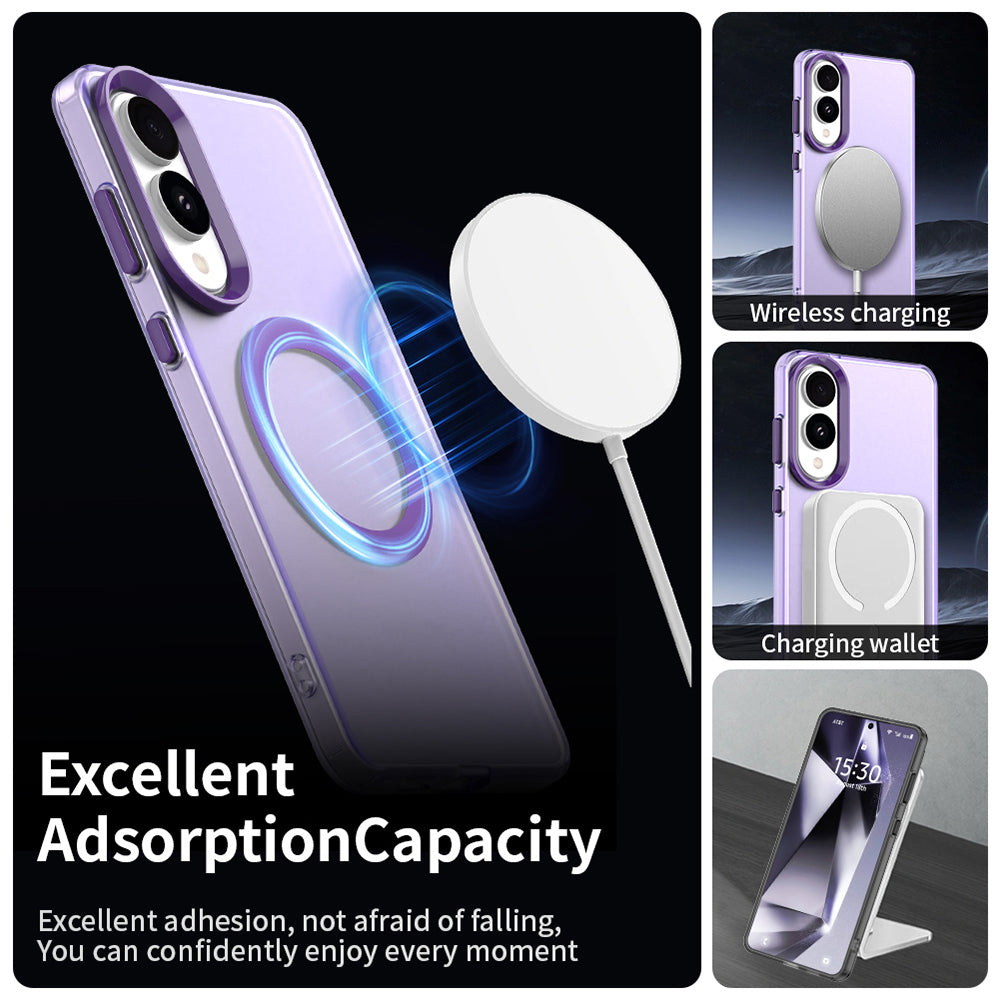 TechSuit Husa de protectie Techsuit CandyCase MagSafe compatibil cu Samsung Galaxy S25 Edge, Mov – imagine 5