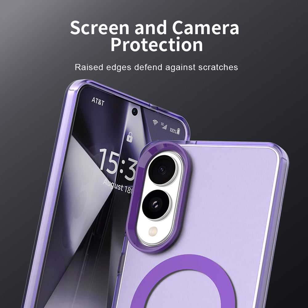 TechSuit Husa de protectie Techsuit CandyCase MagSafe compatibil cu Samsung Galaxy S25 Edge, Mov – imagine 4