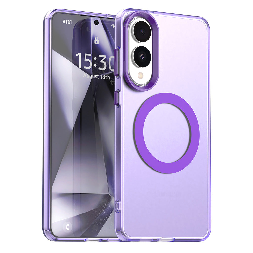 TechSuit Husa de protectie Techsuit CandyCase MagSafe compatibil cu Samsung Galaxy S25 Edge, Mov