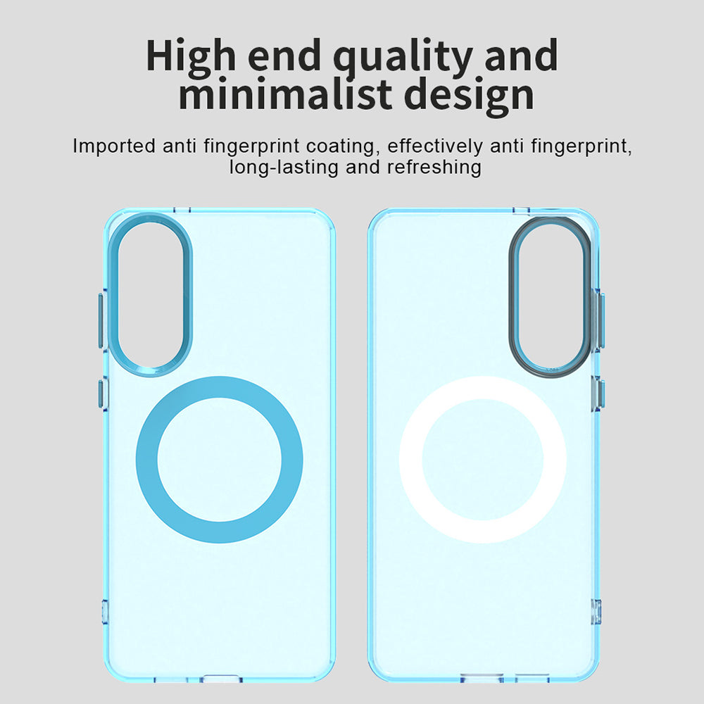 TechSuit Husa de protectie Techsuit CandyCase MagSafe compatibil cu Samsung Galaxy S25 Edge, Albastru – imagine 4