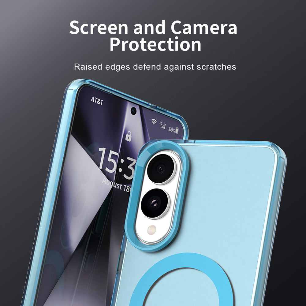 TechSuit Husa de protectie Techsuit CandyCase MagSafe compatibil cu Samsung Galaxy S25 Edge, Albastru – imagine 3