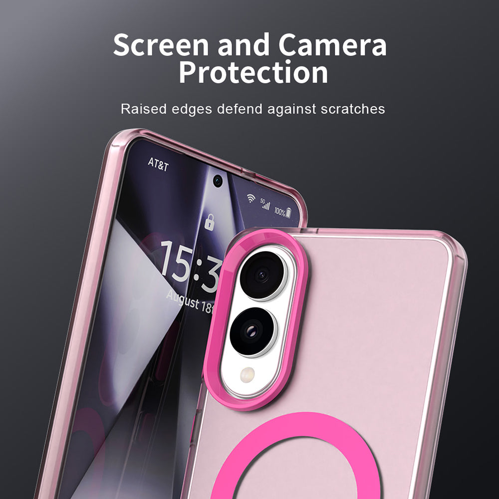 TechSuit Husa de protectie Techsuit CandyCase MagSafe compatibil cu Samsung Galaxy S25 Edge, Roz – imagine 6