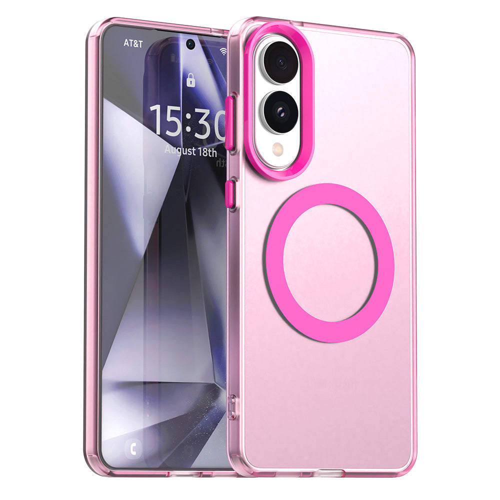 TechSuit Husa de protectie Techsuit CandyCase MagSafe compatibil cu Samsung Galaxy S25 Edge, Roz
