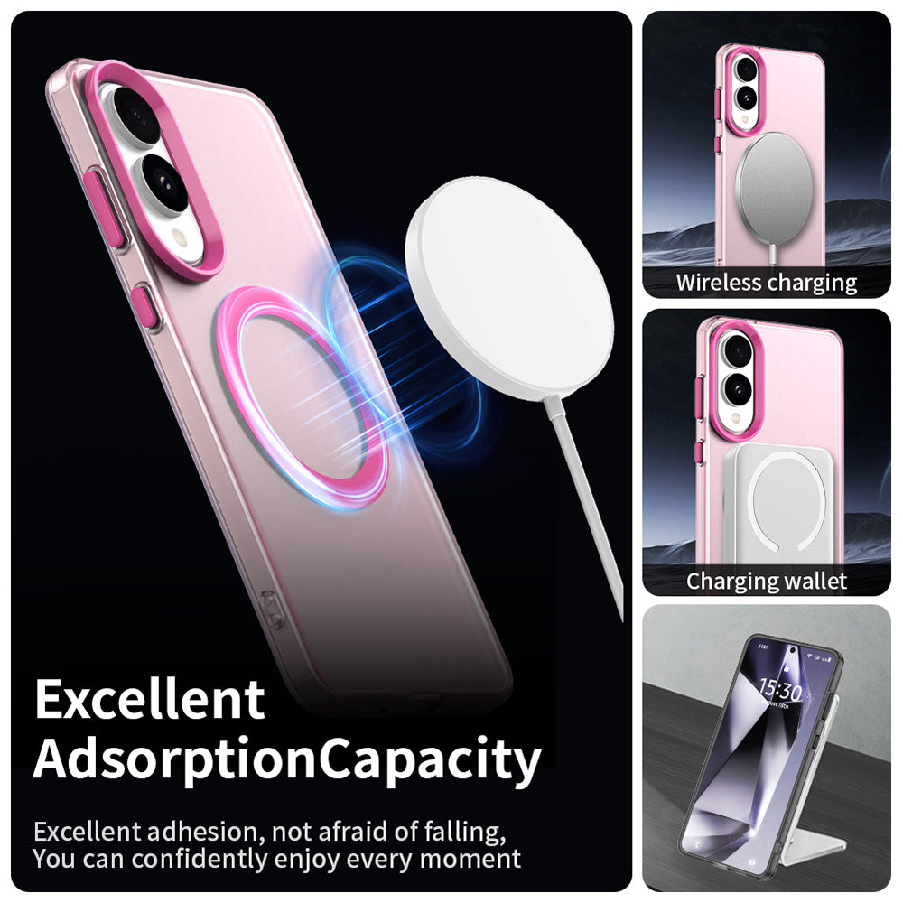 TechSuit Husa de protectie Techsuit CandyCase MagSafe compatibil cu Samsung Galaxy S25 Edge, Roz – imagine 5