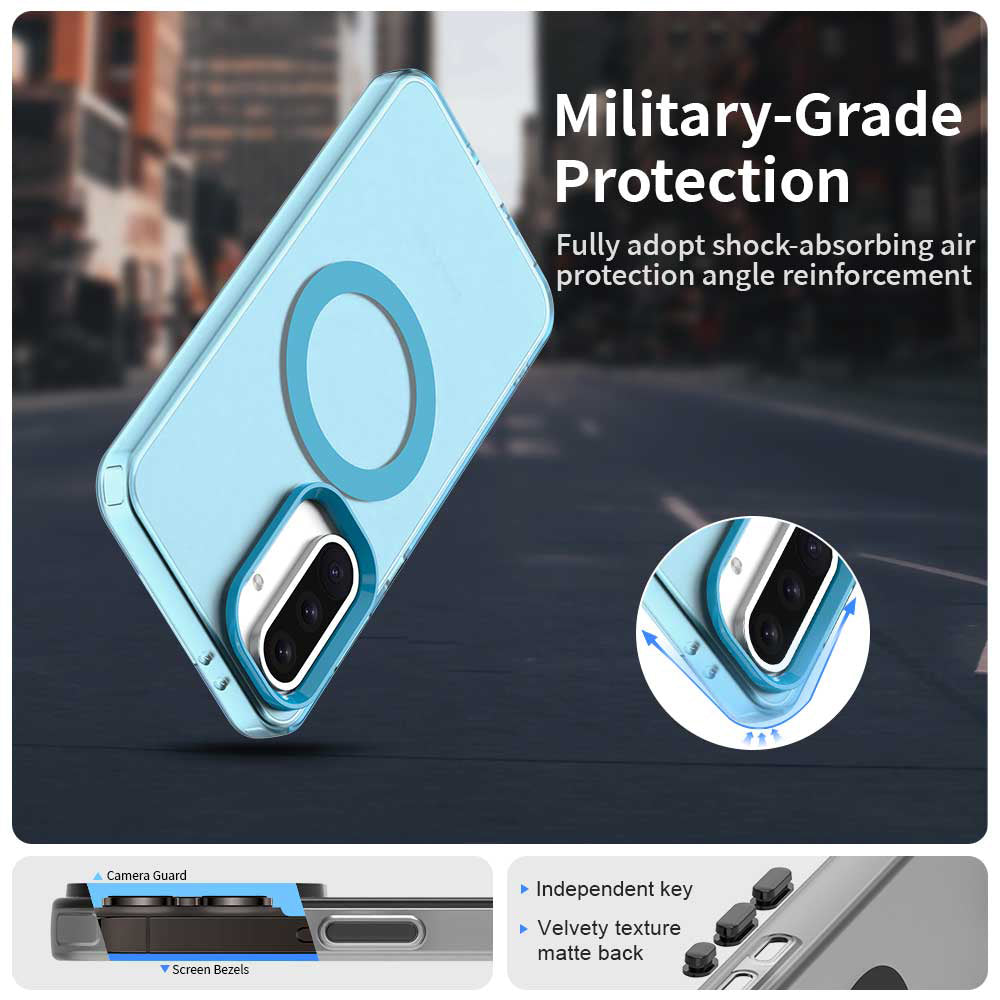 TechSuit Husa de protectie Techsuit CandyCase MagSafe compatibil cu Samsung Galaxy A56 5G, Albastru – imagine 6