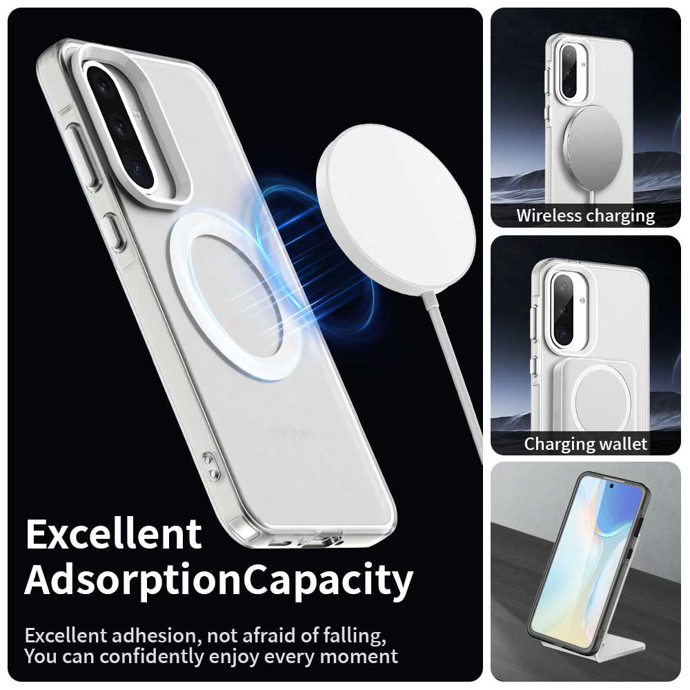TechSuit Husa de protectie Techsuit CandyCase MagSafe compatibil cu Samsung Galaxy A56 5G, Alb – imagine 4