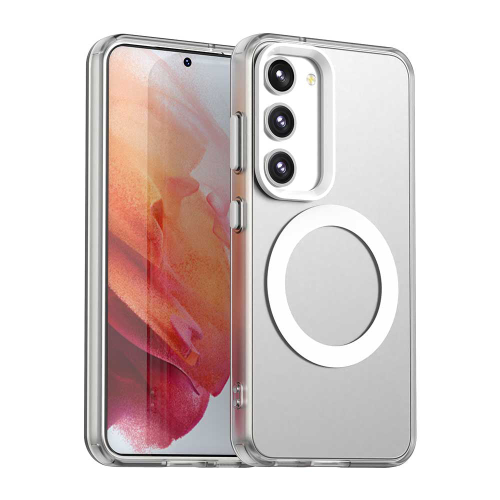 Husa de protectie Techsuit CandyCase MagSafe compatibil cu Samsung Galaxy S23 Plus, Alb