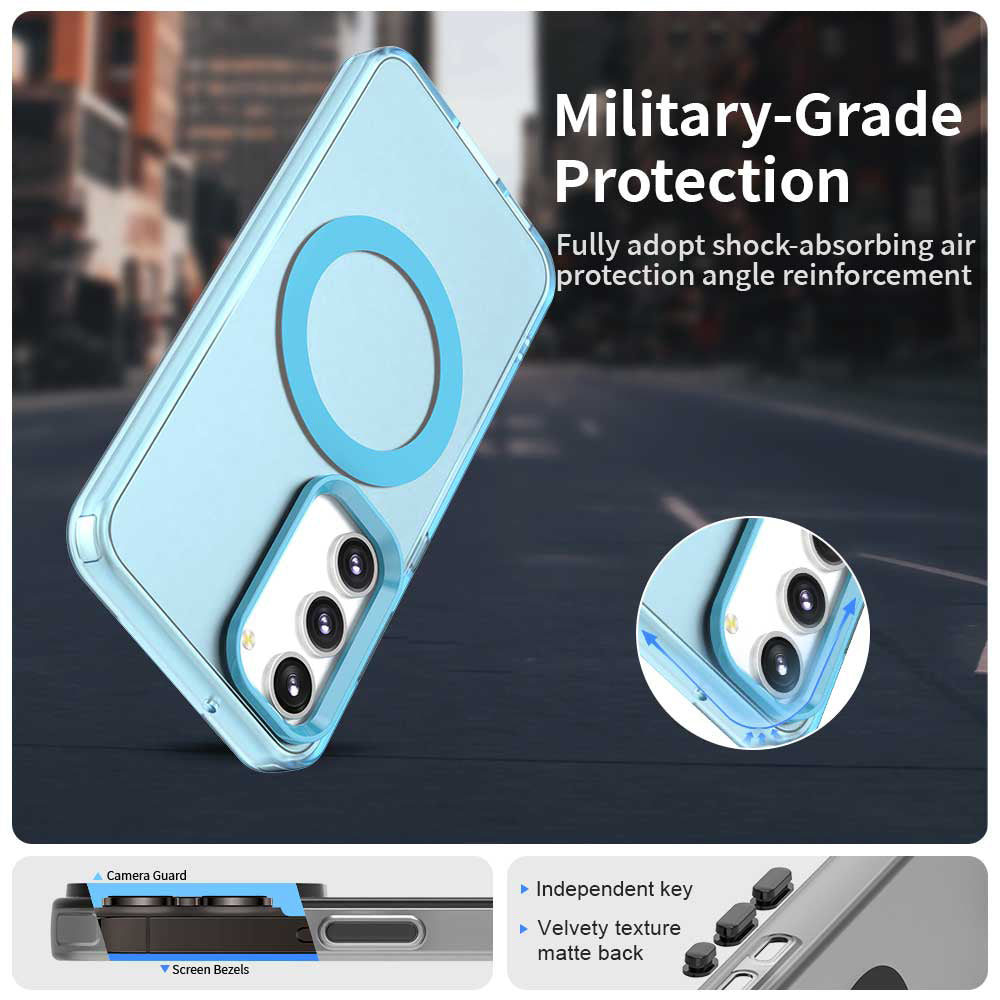 Techsuit - CandyCase MagSafe - Samsung Galaxy S23 Plus - Blue