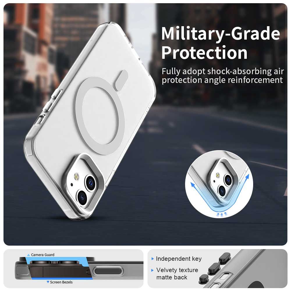 TechSuit Husa de protectie Techsuit CandyCase MagSafe compatibil cu iPhone 12 / iPhone 12 Pro, Alb – imagine 6