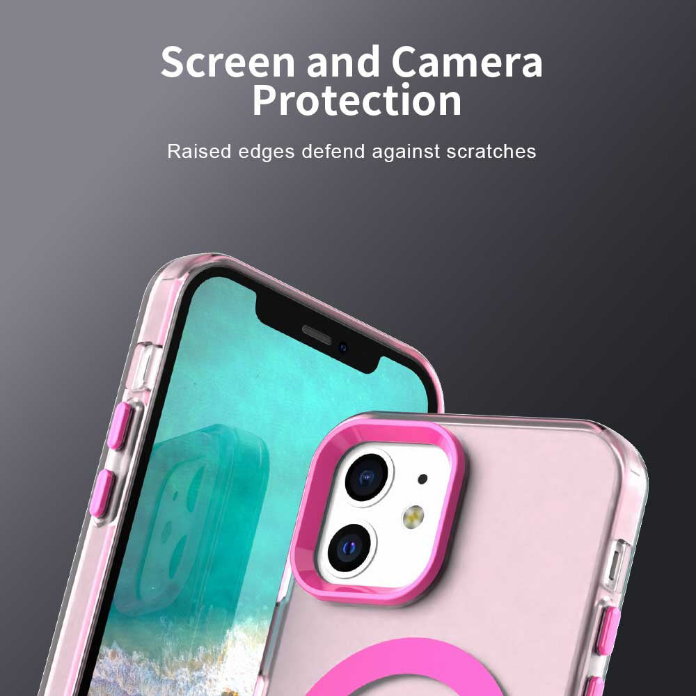 TechSuit Husa de protectie Techsuit CandyCase MagSafe compatibil cu iPhone 12 / iPhone 12 Pro, Roz – imagine 5