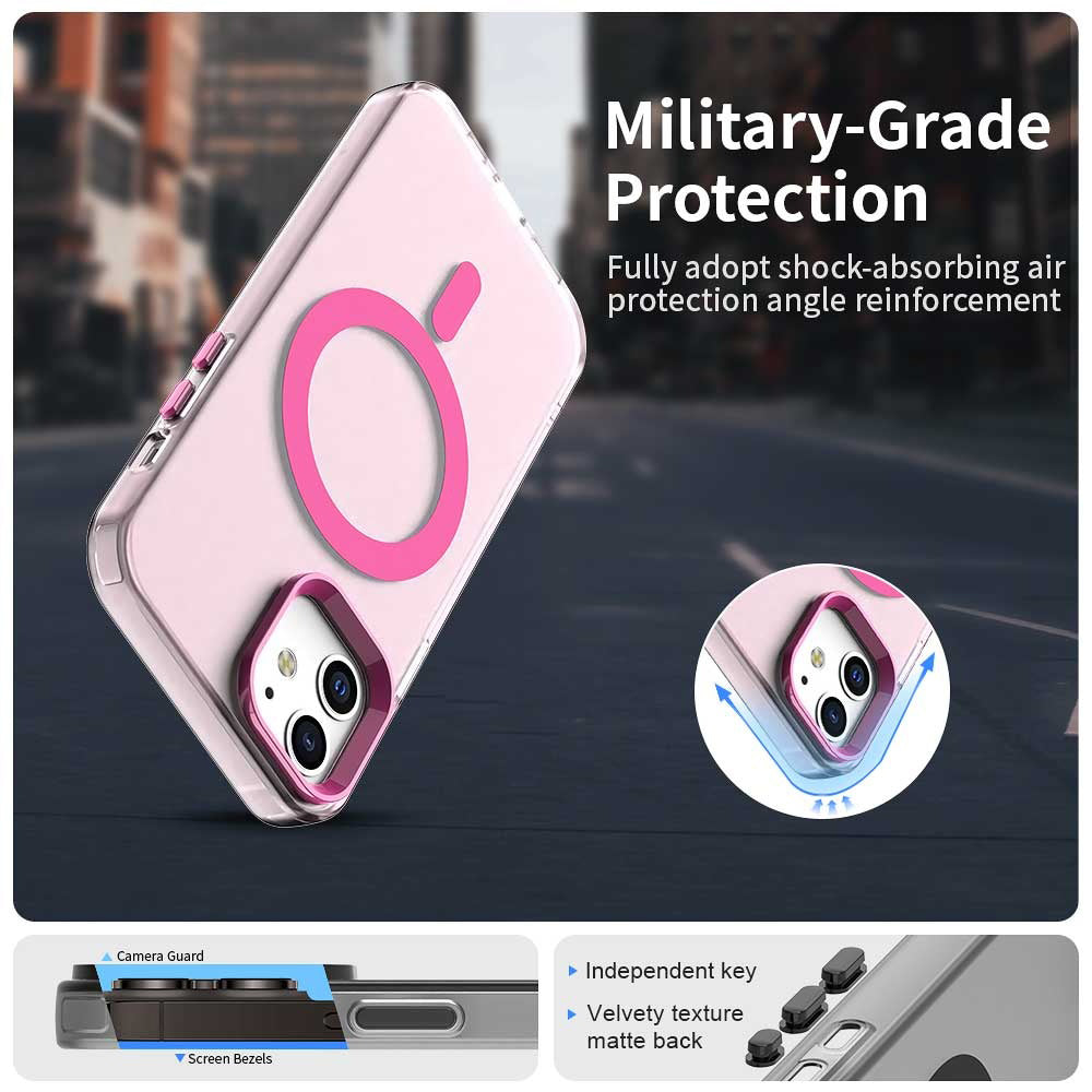 TechSuit Husa de protectie Techsuit CandyCase MagSafe compatibil cu iPhone 12 / iPhone 12 Pro, Roz – imagine 6