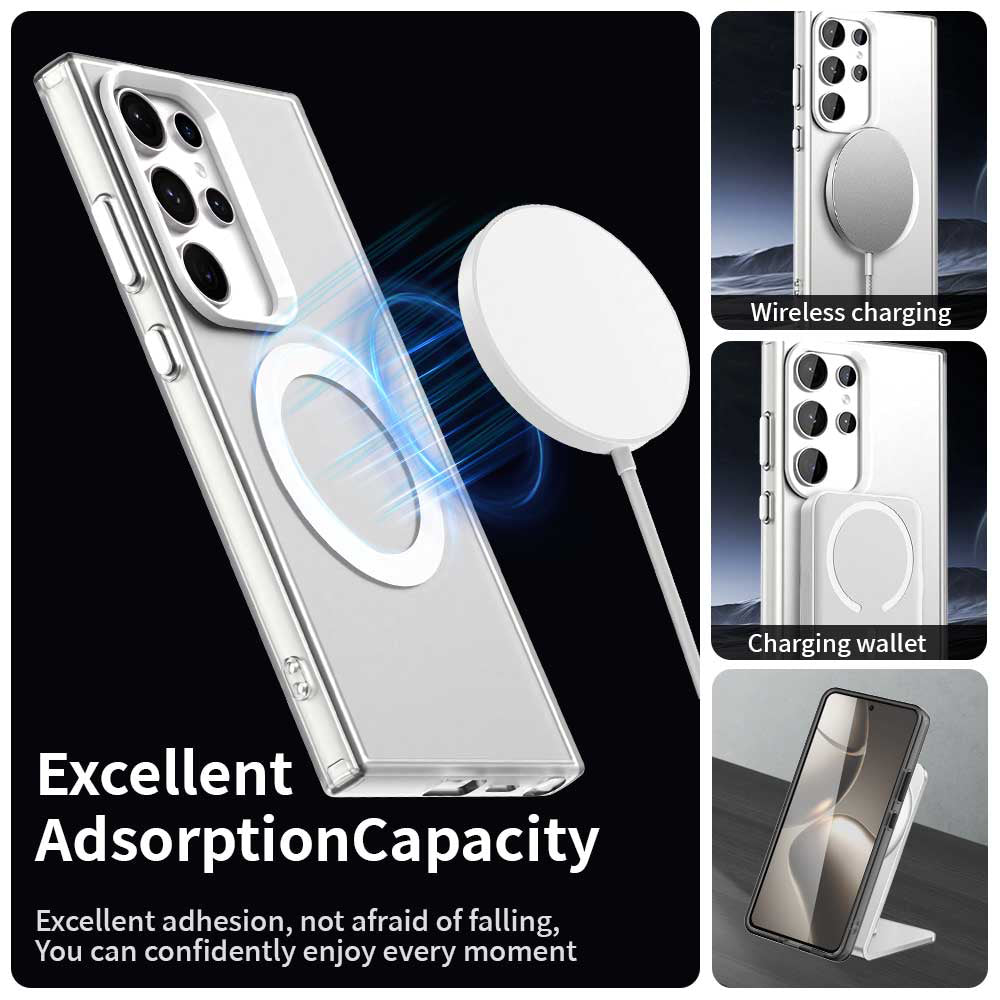 TechSuit Husa de protectie Techsuit CandyCase MagSafe compatibil cu Samsung Galaxy S23 Ultra, Alb – imagine 2
