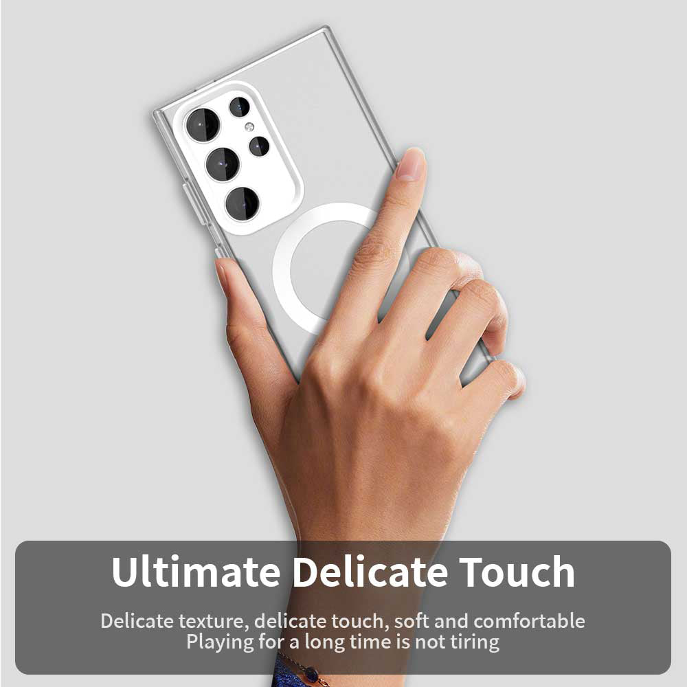TechSuit Husa de protectie Techsuit CandyCase MagSafe compatibil cu Samsung Galaxy S23 Ultra, Alb – imagine 3