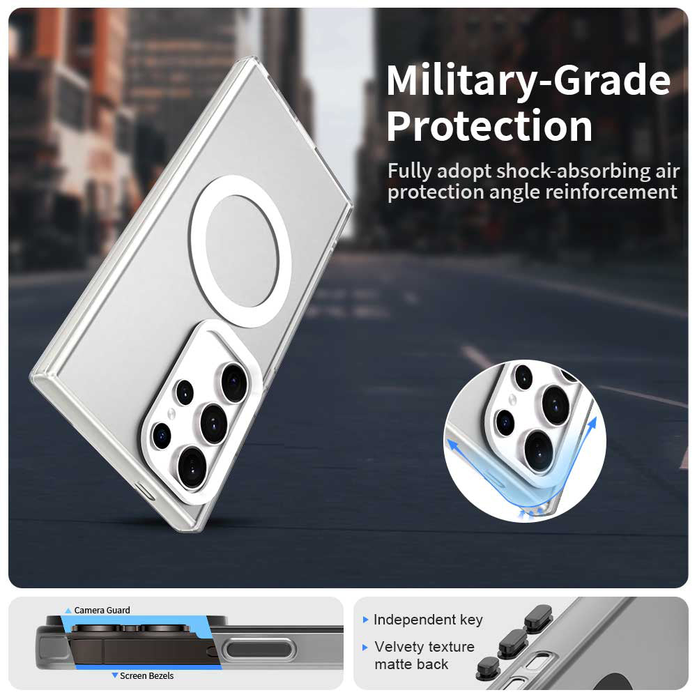 TechSuit Husa de protectie Techsuit CandyCase MagSafe compatibil cu Samsung Galaxy S23 Ultra, Alb – imagine 5