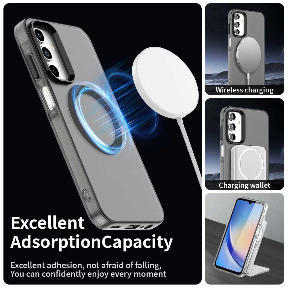 TechSuit Husa de protectie Techsuit CandyCase MagSafe compatibil cu Samsung Galaxy A55 5G, Negru – imagine 6