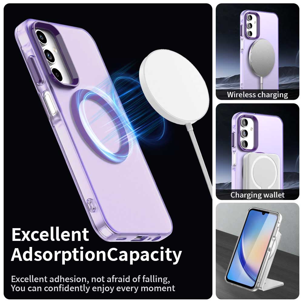 TechSuit Husa de protectie Techsuit CandyCase MagSafe compatibil cu Samsung Galaxy A35 5G, Mov – imagine 3