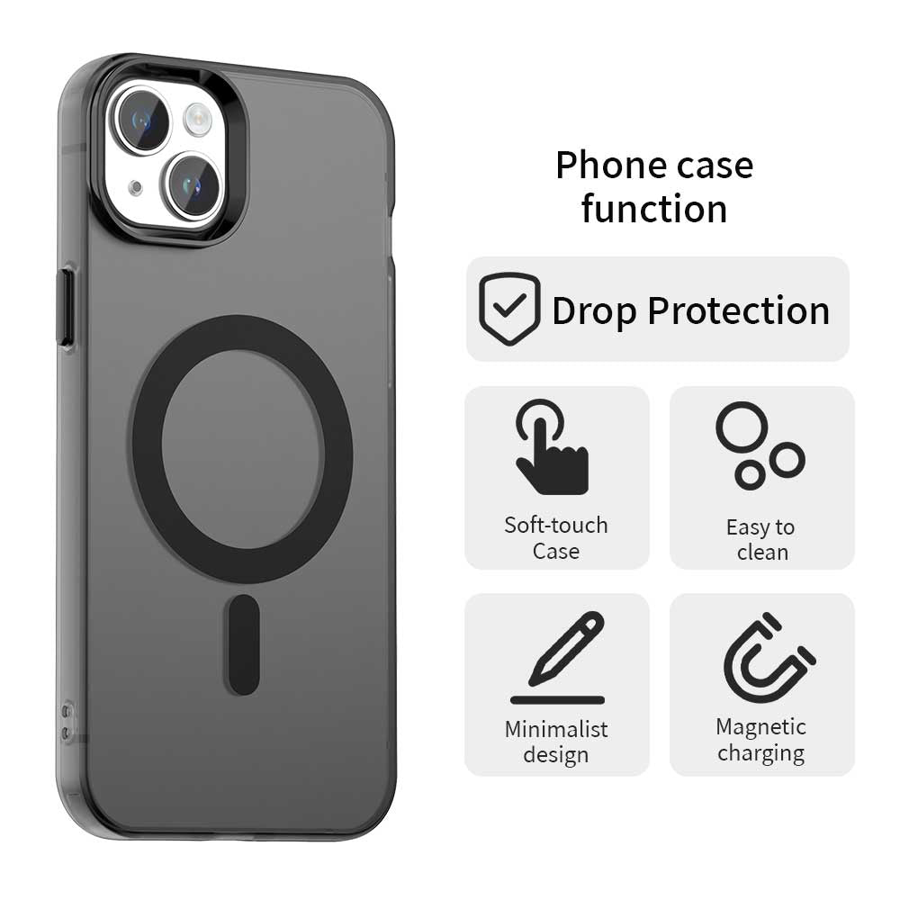TechSuit Husa de protectie Techsuit CandyCase MagSafe compatibil cu iPhone 15 Plus, Negru – imagine 2