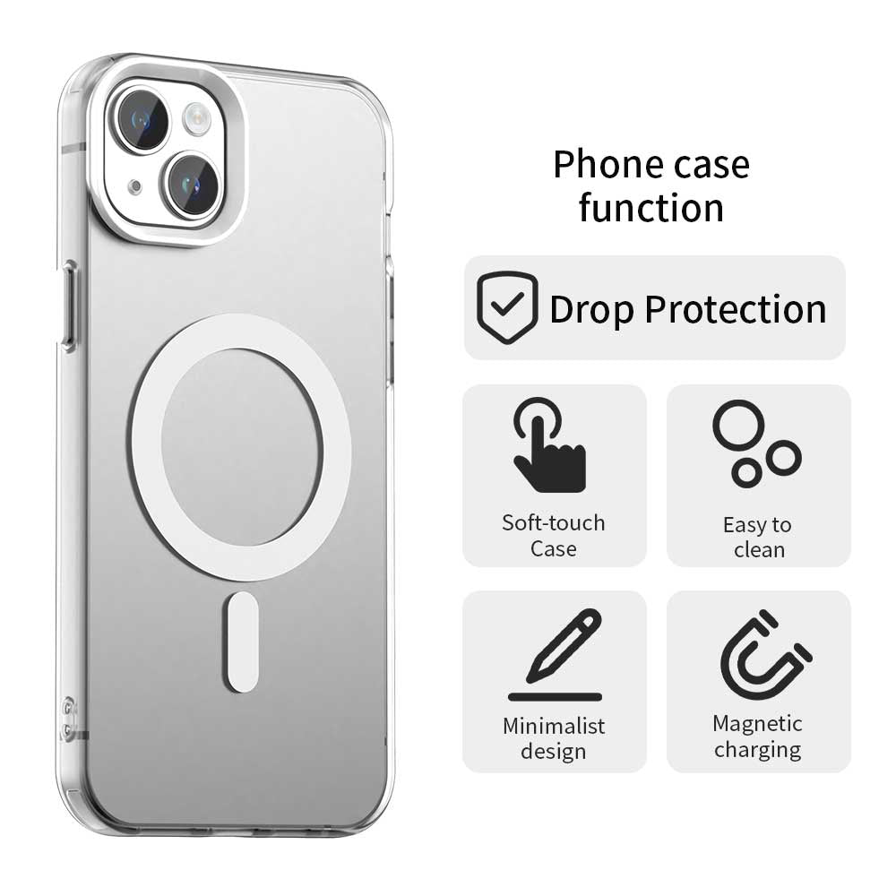 Husa pentru iPhone 15 Plus - Techsuit CandyCase MagSafe - White