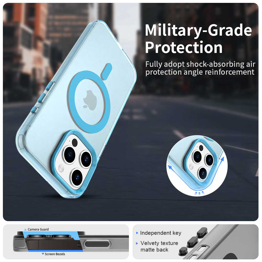 Techsuit - CandyCase MagSafe - iPhone 15 Pro - Blue