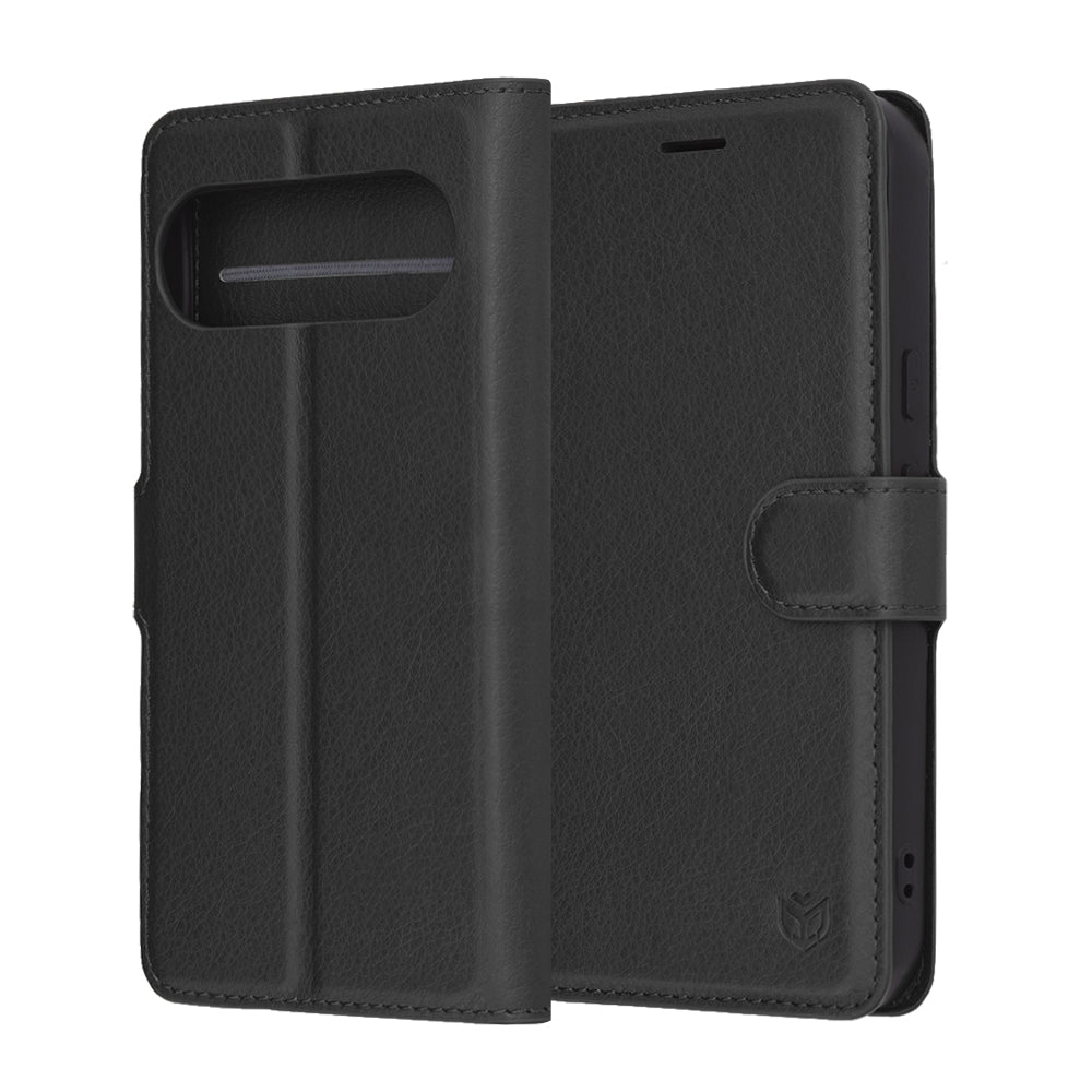 Techsuit - Leather Folio - Google Pixel 10 / 10 Pro - Black