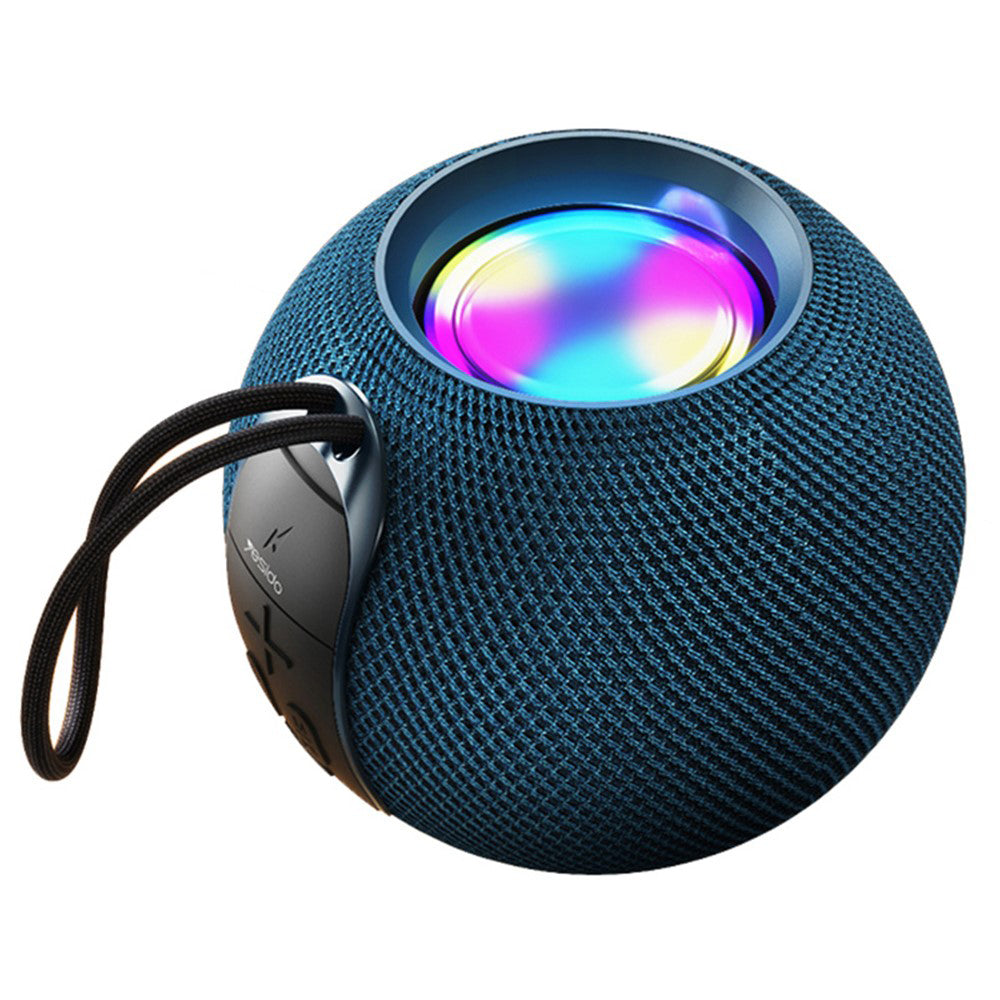 Yesido - Wireless Speaker (YSW13) - Bluetooth 5.1, RGB Lights, Portable, Surround Sound, TF, USB, DC5V, 1200mAh, 5W - Bl