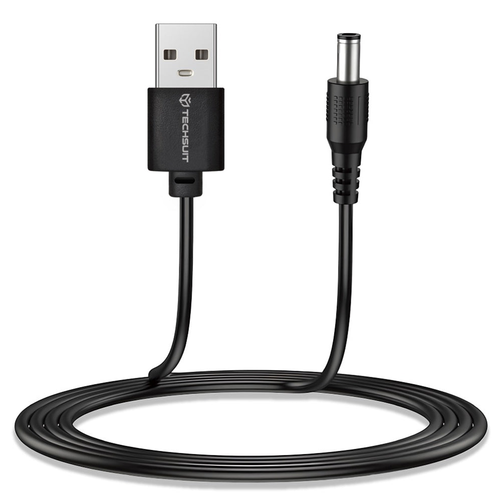 Techsuit - (11 pack) Cable Adapter ChargeNest (AC21) - USB to 7x DC Barrel, Jack Adapter, Type-C, Mini-USB, Micro-USB - 