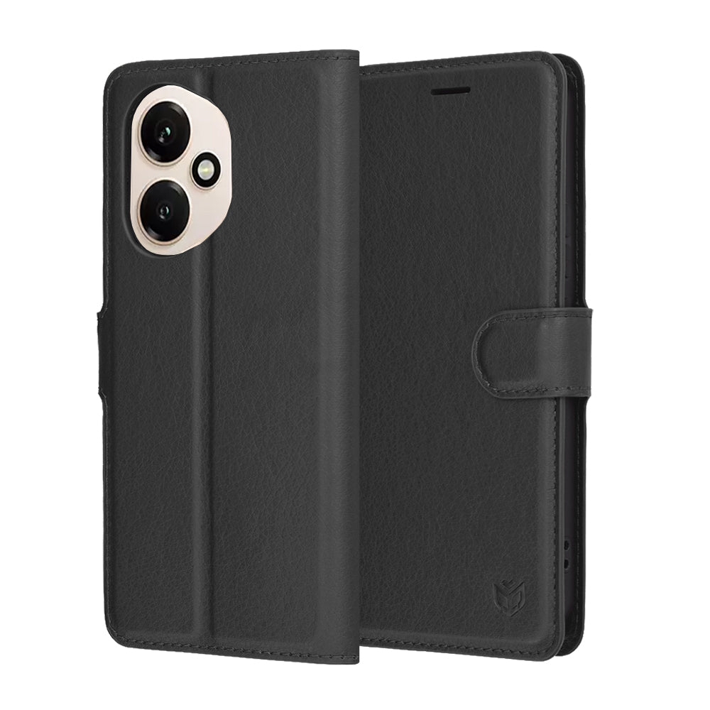 TechSuit Husa de protectie Techsuit Leather Folio compatibil cu Honor 400, Negru