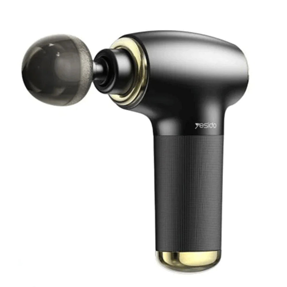 Yesido - Mini Portable Massager Gun (MG02) - Type-C, 4 Speed Level, 3200RPM, 1500mAh, 10W - Black