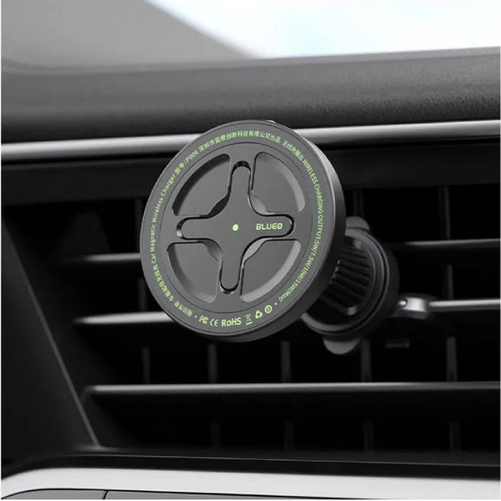 Blueo - Car Holder with Wireless Charging Ape Legend - for Air Vent, Type-C, 15W, 360 Rotation - Black