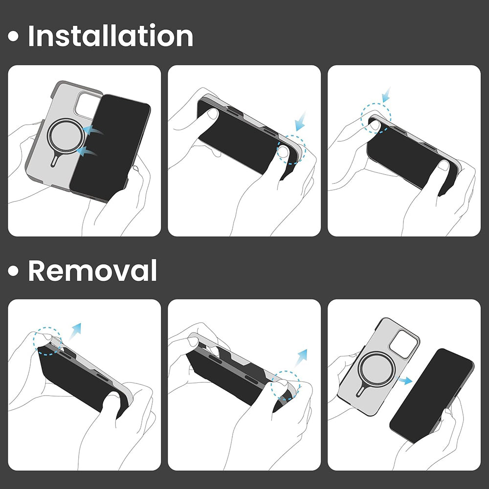 Techsuit - Aramid Fiber MagSafe - iPhone 16 Pro Max - Black