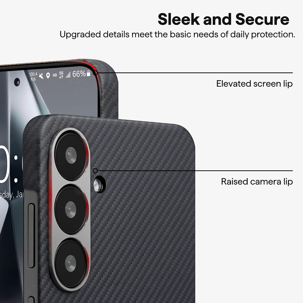 Techsuit - Aramid Fiber MagSafe - iPhone 16 - Black