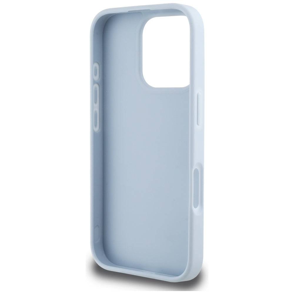 Guess - Hardcase Grained Big 4G Logo Small Classic Logo (GUHCP16LPGT4MBB) - iPhone 16 Pro - Blue