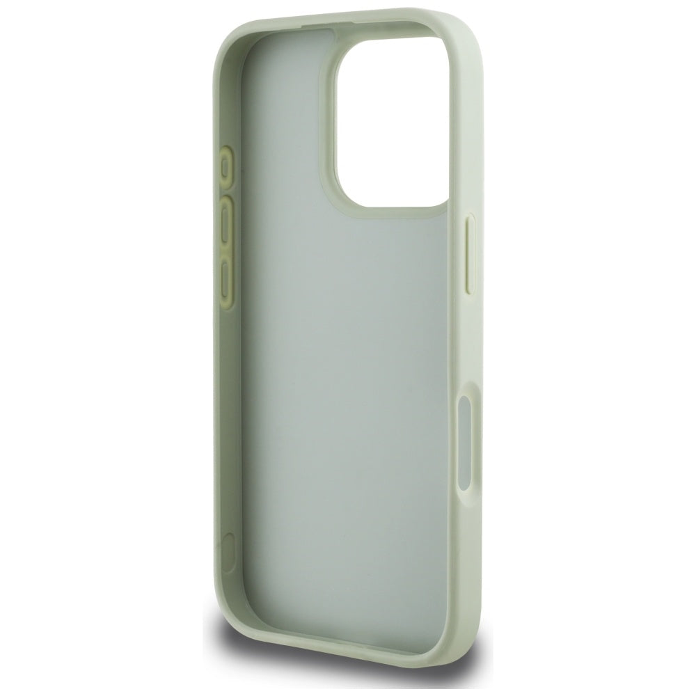 Husa pentru iPhone 16 Pro Max - Guess Hardcase Grained Big 4G Logo Small Classic Logo (GUHCP16XPGT4MBN) - Green