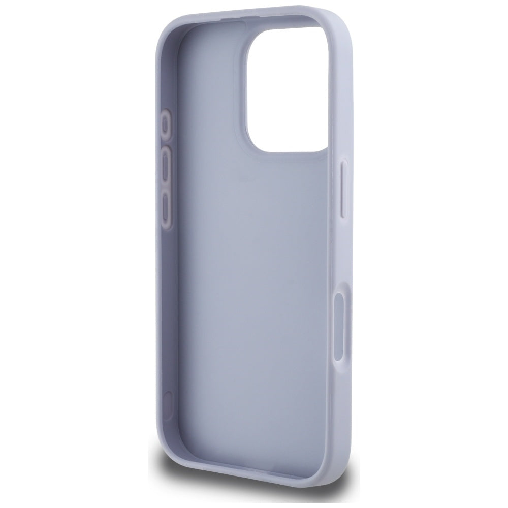 Guess - Leather Hot Stamp 4G Pattern Triangle Metal Logo (GUHCP16XPGP4STRU) - iPhone 16 Pro Max - Light Purple
