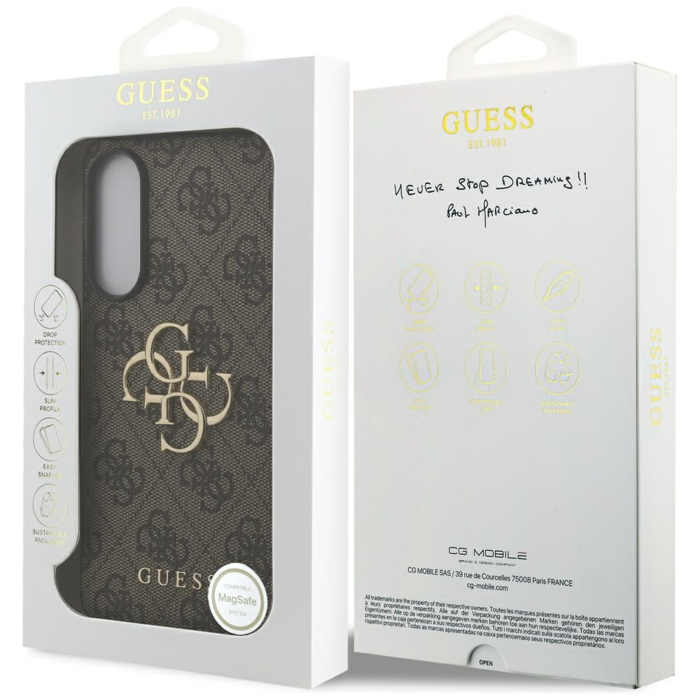 Husa pentru Samsung Galaxy S25 Edge - Guess Hardcase Big 4G Logo Classic Logo (GUHCS25E4GMGBR) - Brown